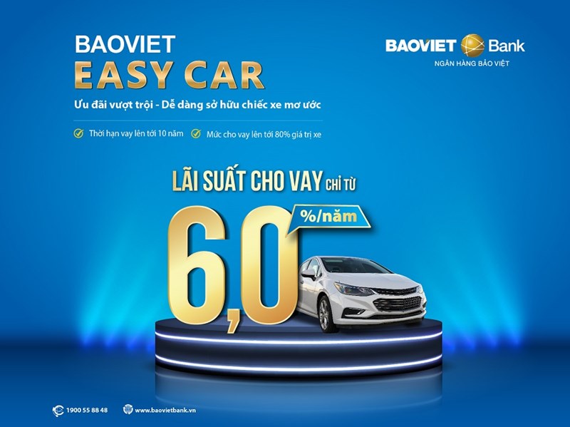 BAOVIET Easy car 2021: Vay mua ôtô ưu đãi chỉ từ 6,66%/năm  - Ảnh 1