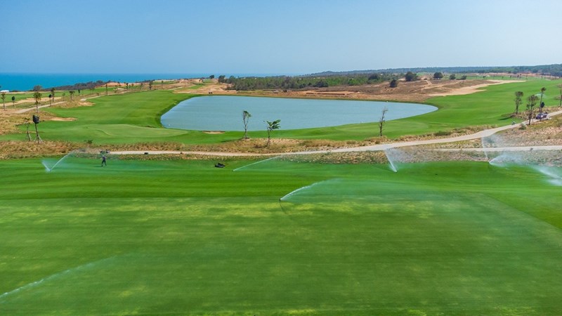 Cụm sân Golf PGA Ocean tại NovaWorld Phan Thiet sắp đưa vào vận hành vào giữa tháng 04/2021. Ảnh Novaland